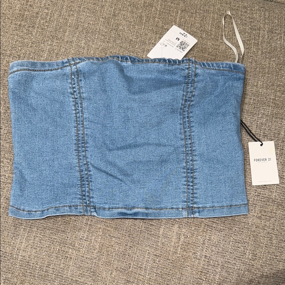 Forever 21 Denim Crop Top